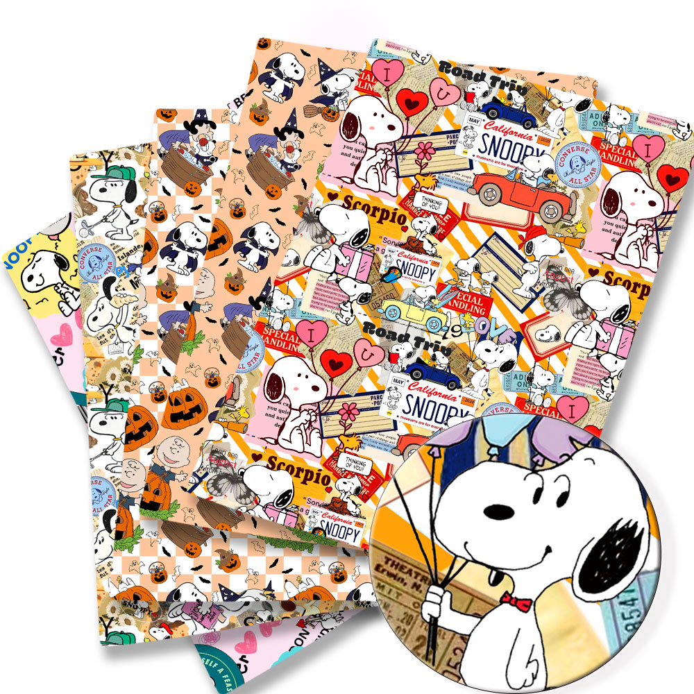 Home Textiles Curtains - Tessuto Snoopy TAKARA TOMY 140x50CM, Tessuto