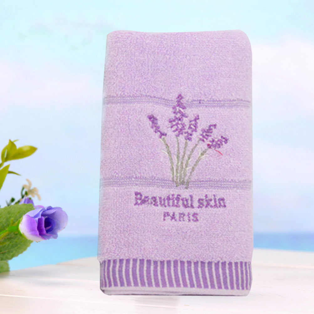 Home Textiles In Pakistan - Asciugamani in Cotone Lavanda Viola, Morbidi