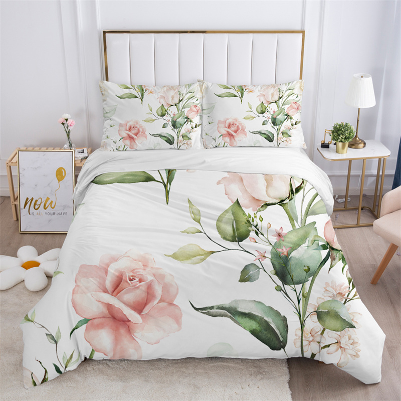 Bed Sheet Microfiber - Set biancheria da letto bianca con
