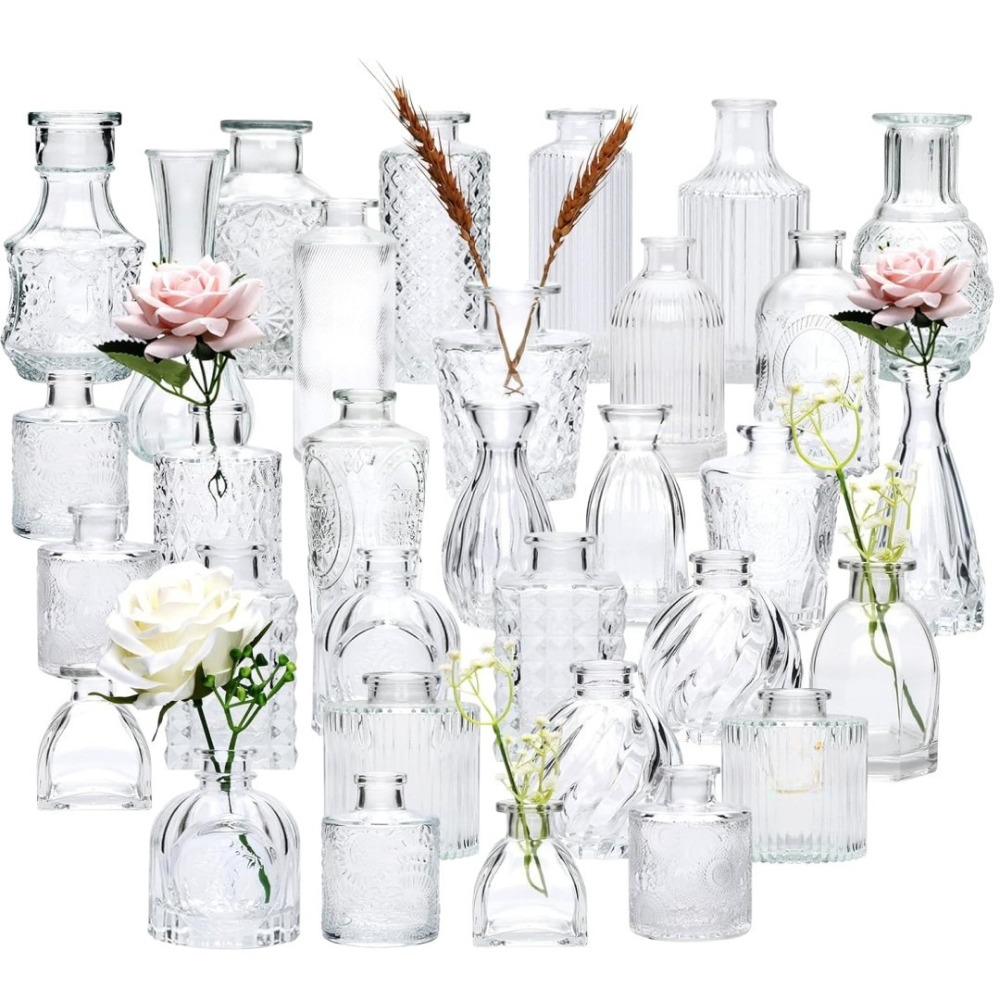 Home Textiles France - Set di 10 Mini Vasi in