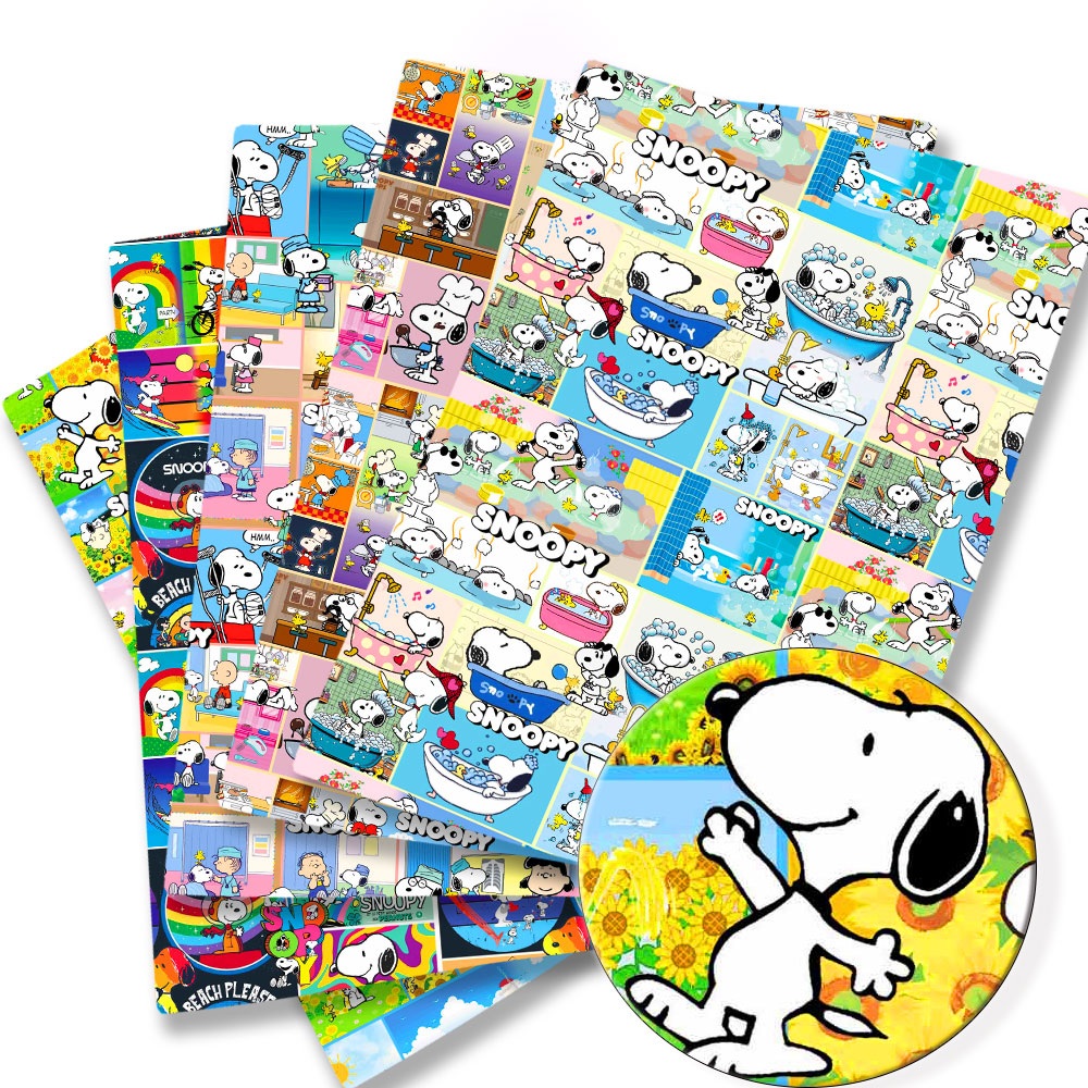 Home Textiles Curtains - Tessuto Snoopy TAKARA TOMY 140x50CM, Stoffa
