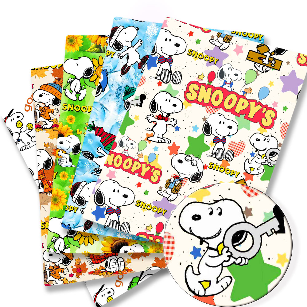 Home Textiles Curtains - Tessuto Snoopy TAKARA TOMY 140x50CM, Stoffa