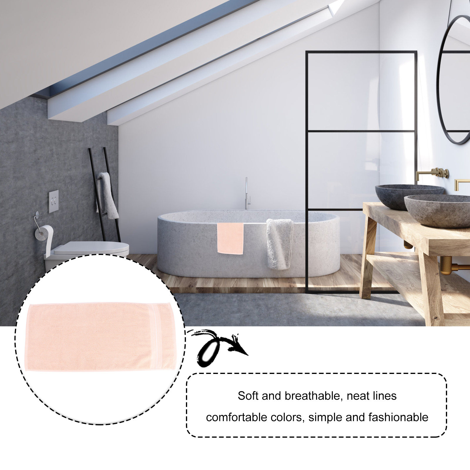Asciugamano Viso in Cotone Pre - Home Textiles In Pakistan recensione e prezzo