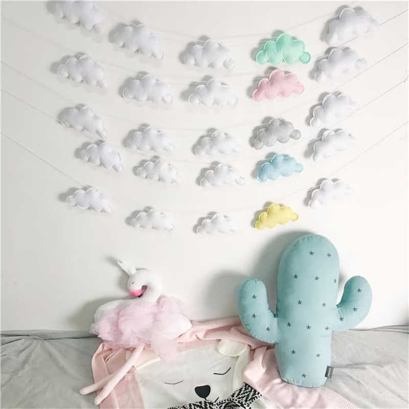 Nordic feltro nuvola ghirlande - Home Textiles Curtains recensione e prezzo